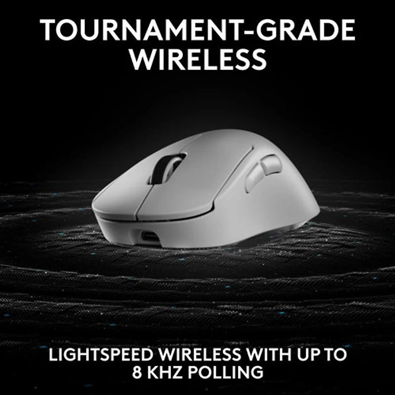 Souris de jeu optique sans fil légère à 5 boutons de 44 000 ppp PRO X SUPERLIGHT 2 DEX de Logitech - Blanc