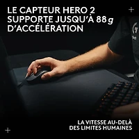 Souris de jeu optique sans fil légère à 5 boutons de 44 000 ppp PRO X SUPERLIGHT 2 DEX de Logitech - Magenta