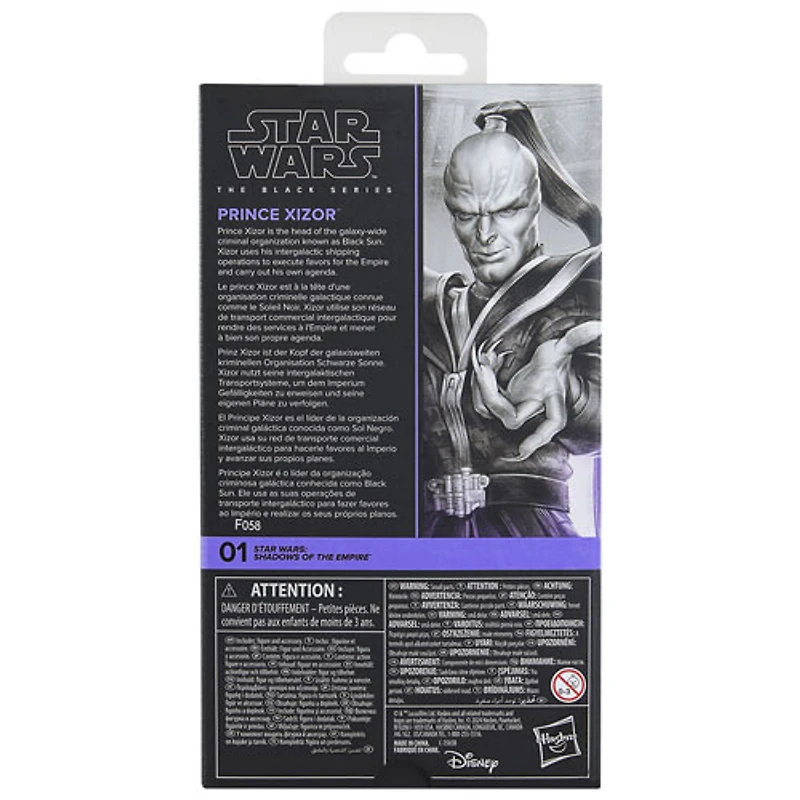 Star Wars Black Series de Hasbro - Star Wars Shadows of the Empire : Figurine d'action de Prince Xizor