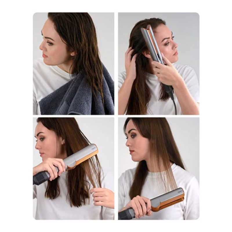 Fer plat Airstrait de Dyson - Édition spéciale - Bronze fraise/Rose blush