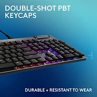 Logitech G915 X Wired Backlit Mechanical GL Tactile Full-Size Gaming Keyboard - Black
