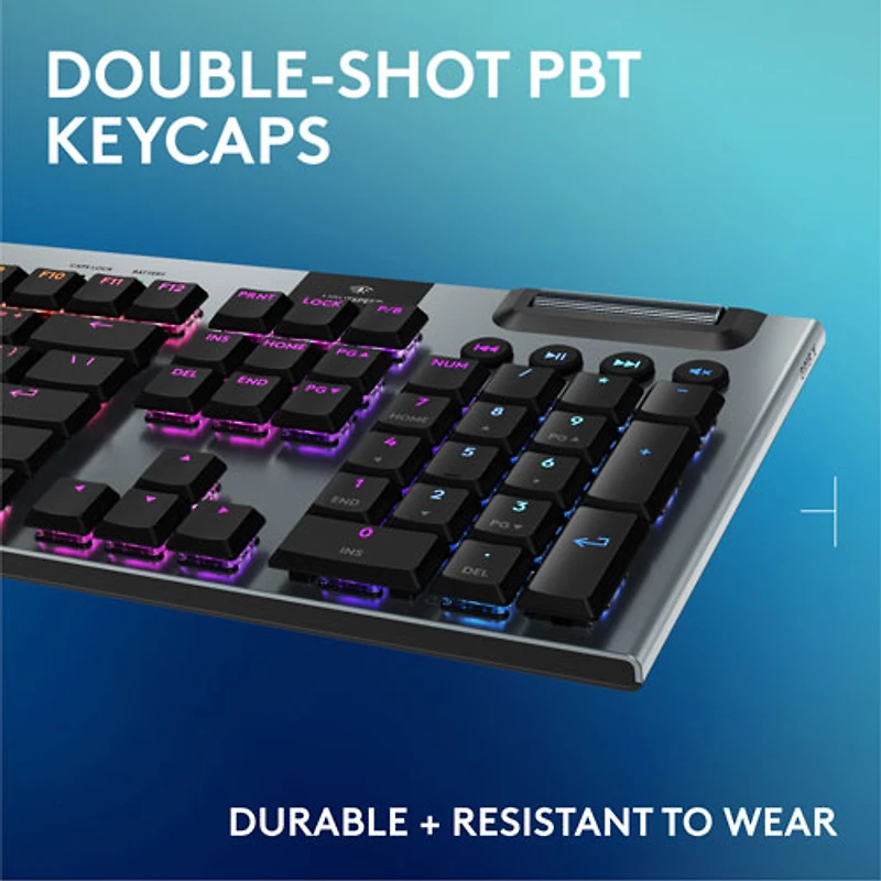 Logitech G915 X LIGHTSPEED Wireless Backlit Mechanical GL Linear Full-Size Gaming Keyboard - Black