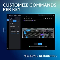 Clavier de jeu pleine grandeur sans fil rétroéclairé à commutateurs mécaniques tactiles GL G915 X LIGHTSPEED de Logitech - Noir