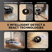 Shark PowerDetect NeverTouch Pro Self-Emptying Robot Vacuum & Mop - Black