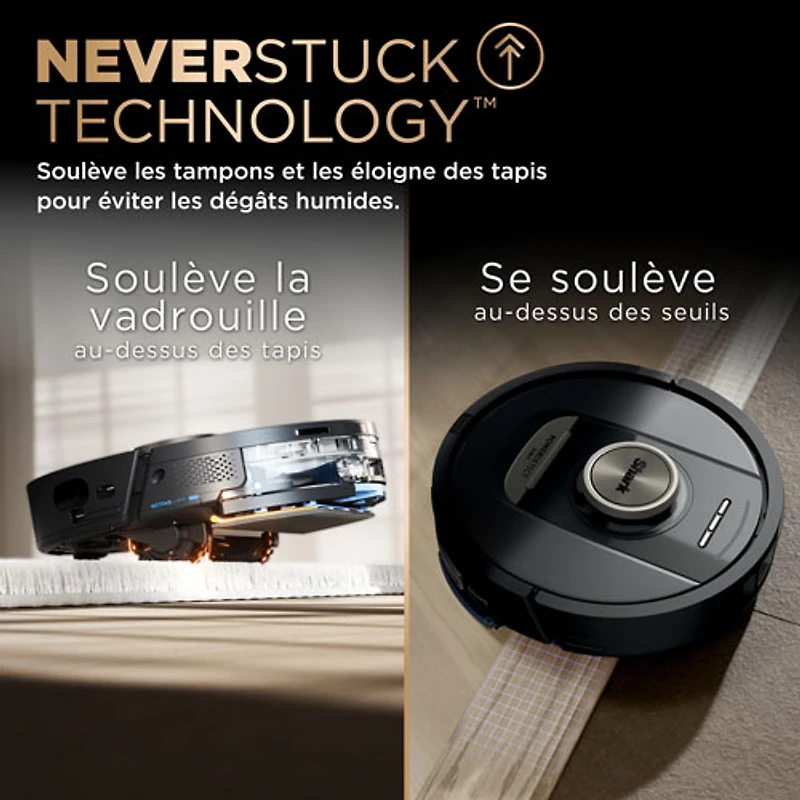 Shark PowerDetect NeverTouch Pro Self-Emptying Robot Vacuum & Mop - Black