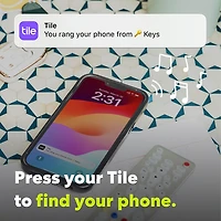 Tile Mate (2024) Bluetooth Item Tracker - Black