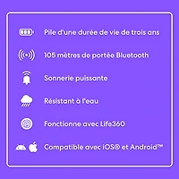Tile Starter (2024) Bluetooth Item Tracker Starter Pack - Set of 2 - Black