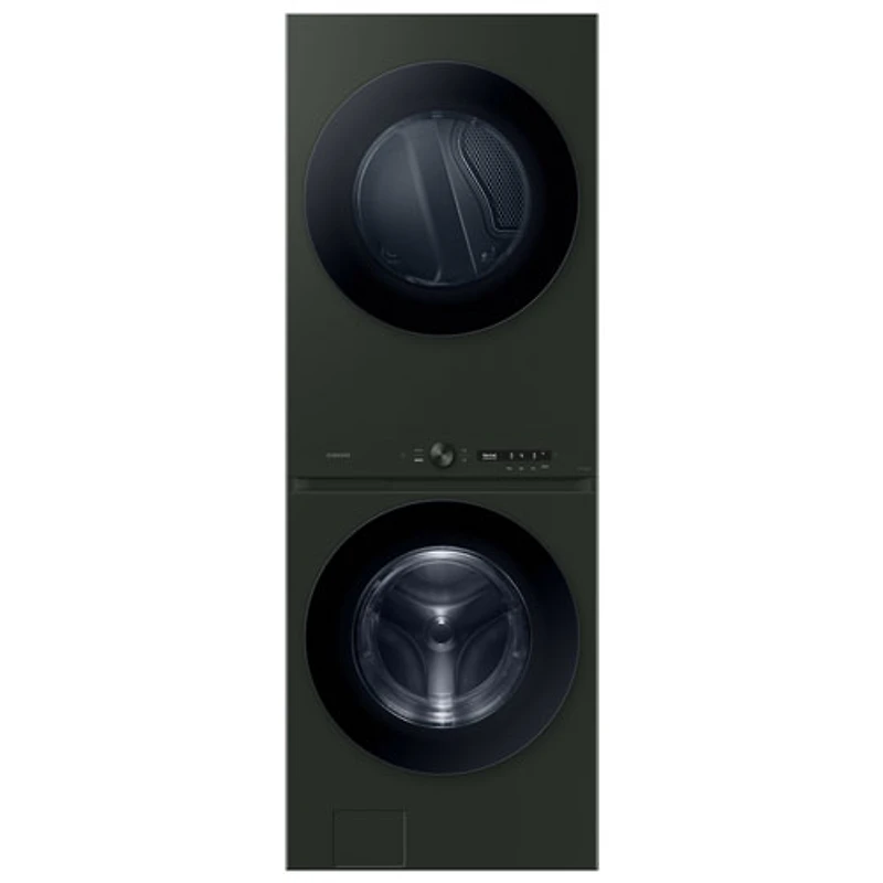 Duo laveuse électrique de 5,3 pi³ et sécheuse de 7,6 pi³ de Samsung (WH46DBH550EFAC) - Vert satiné