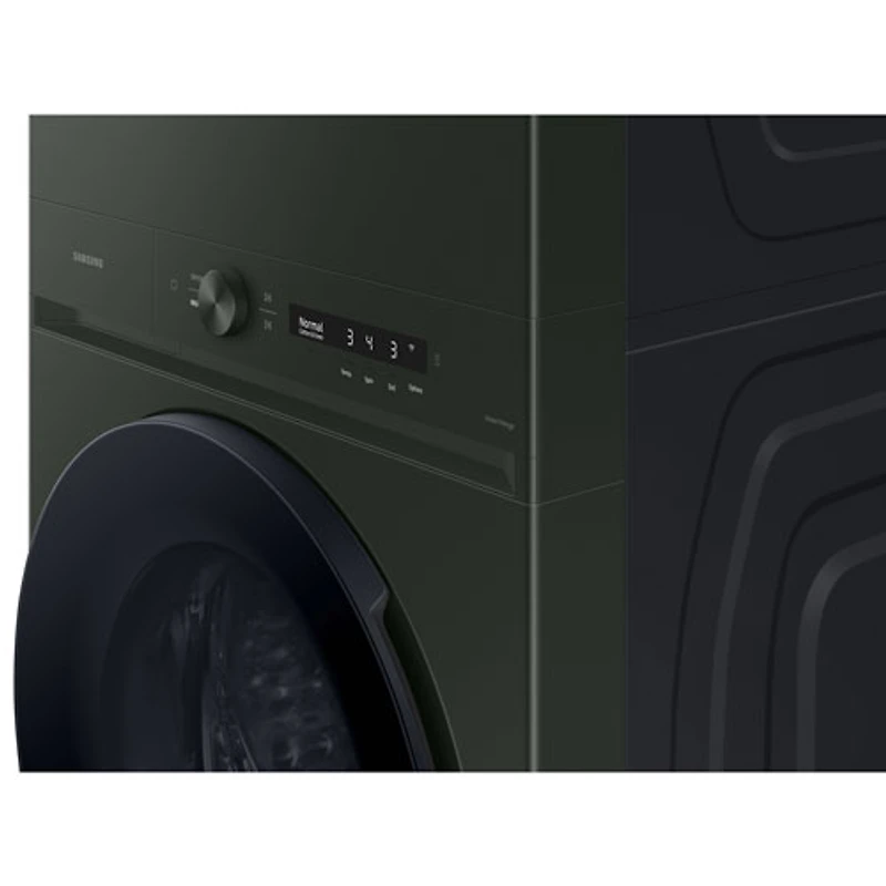 Duo laveuse électrique de 5,3 pi³ et sécheuse de 7,6 pi³ de Samsung (WH46DBH550EFAC) - Vert satiné