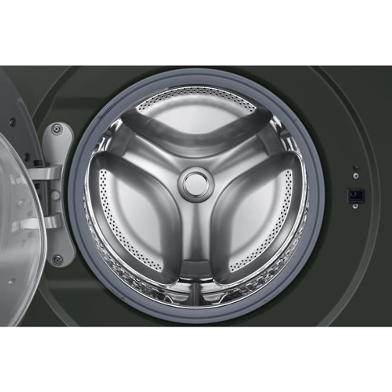 Duo laveuse électrique de 5,3 pi³ et sécheuse de 7,6 pi³ de Samsung (WH46DBH550EFAC) - Vert satiné
