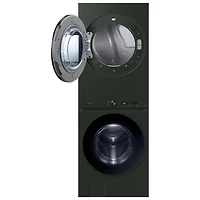 Duo laveuse électrique de 5,3 pi³ et sécheuse de 7,6 pi³ de Samsung (WH46DBH550EFAC) - Vert satiné
