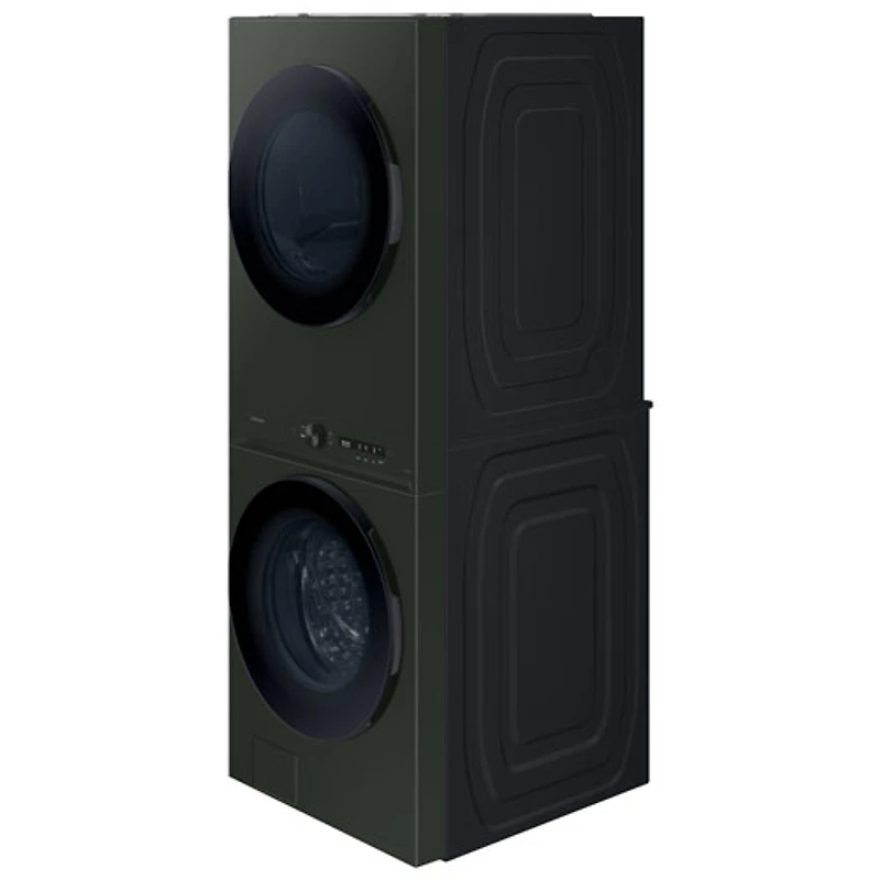 Duo laveuse électrique de 5,3 pi³ et sécheuse de 7,6 pi³ de Samsung (WH46DBH550EFAC) - Vert satiné
