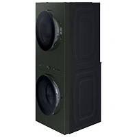 Duo laveuse électrique de 5,3 pi³ et sécheuse de 7,6 pi³ de Samsung (WH46DBH550EFAC) - Vert satiné