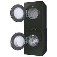 Duo laveuse électrique de 5,3 pi³ et sécheuse de 7,6 pi³ de Samsung (WH46DBH550EFAC) - Vert satiné