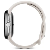 Montre Pixel Watch 3 de Google (LTE + GPS) avec boîtier de 45 mm en aluminium argenté poli et bracelet sport porcelaine, avec TELUS - Financement mensuel