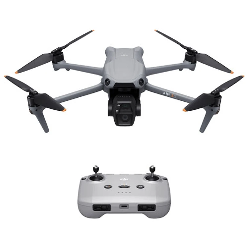 DJI Air 3S Quadcopter Drone with Camera & Remote Controller (DJI RC-N3) - Grey