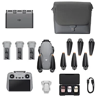 Ensemble Fly More avec drone quadricoptère Air 3S, caméra et manette à écran intégré de DJI (DJI RC 2)
