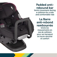 Siège d'auto 3-en-1 convertible Grow and Go de Safety 1st - Noir et pourpre Winehouse