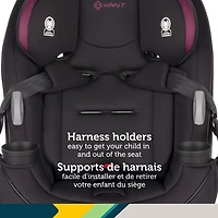 Siège d'auto 3-en-1 convertible Grow and Go de Safety 1st - Noir et pourpre Winehouse