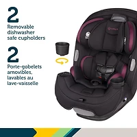 Siège d'auto 3-en-1 convertible Grow and Go de Safety 1st - Noir et pourpre Winehouse