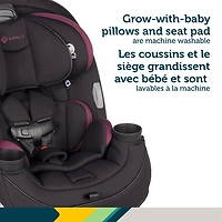 Siège d'auto 3-en-1 convertible Grow and Go de Safety 1st - Noir et pourpre Winehouse