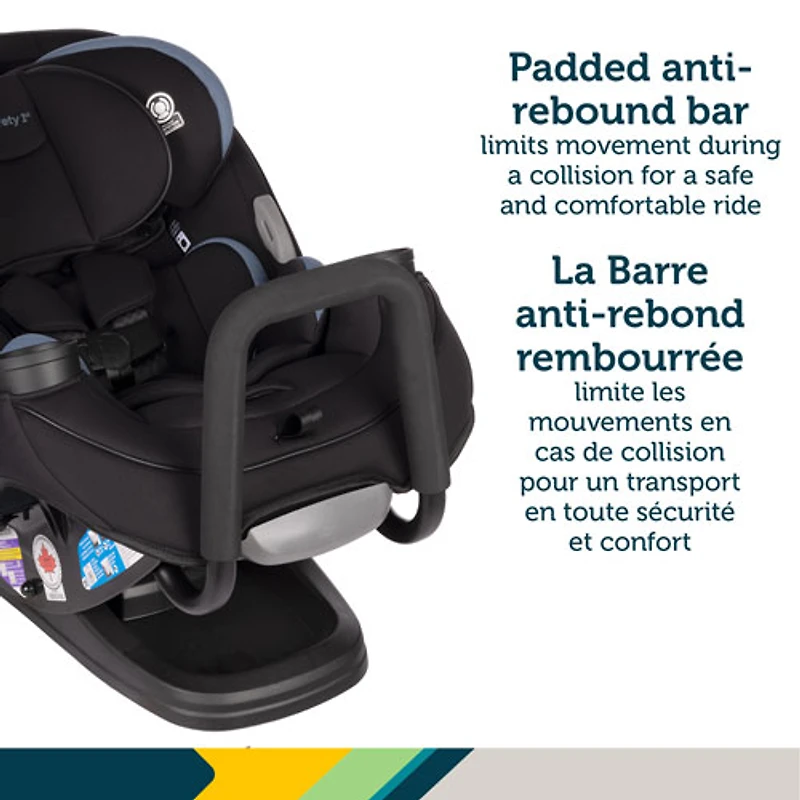 Siège d'auto 3-en-1 convertible Grow and Go de Safety 1st - Noir et bleu Lakesport