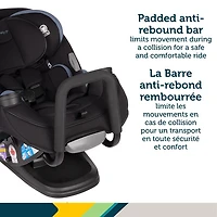 Siège d'auto 3-en-1 convertible Grow and Go de Safety 1st - Noir et bleu Lakesport
