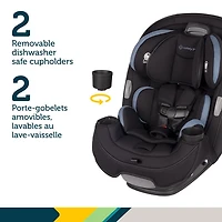 Siège d'auto 3-en-1 convertible Grow and Go de Safety 1st - Noir et bleu Lakesport