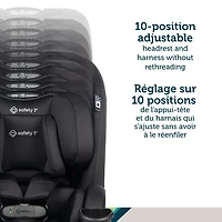 Siège rehausseur tout-en-un EverSlim de Safety 1st - Noir Hexagon Horizon