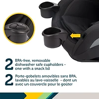 Siège rehausseur tout-en-un EverSlim de Safety 1st - Noir Hexagon Horizon