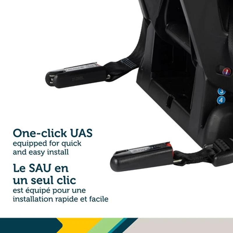 Siège rehausseur tout-en-un EverSlim de Safety 1st - Noir Hexagon Horizon