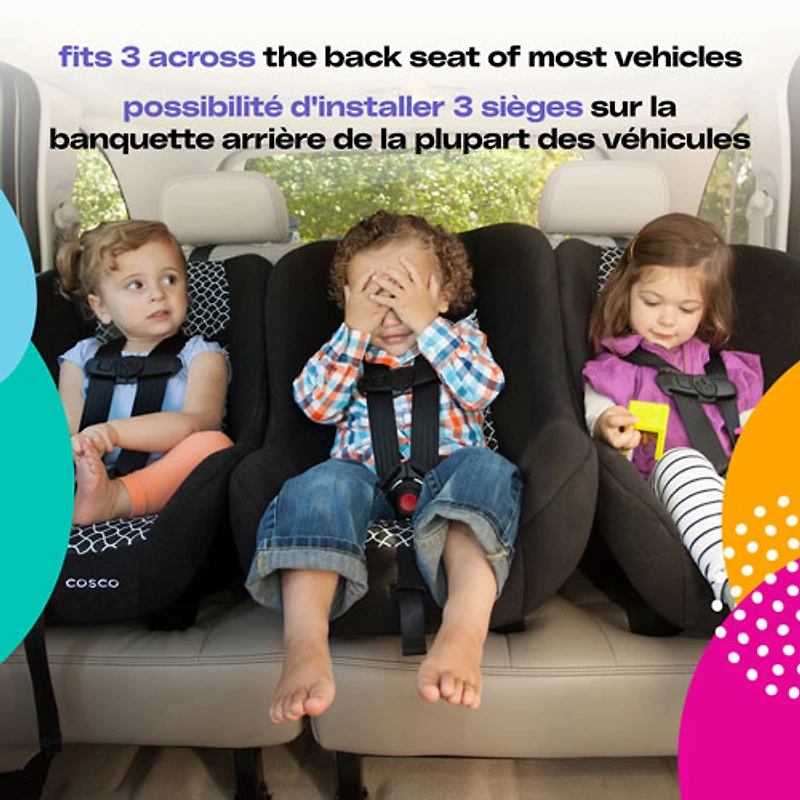 Siège rehausseur convertible 3-en-1 à dossier haut Scenera NEXT de Cosco Kids - Losanges
