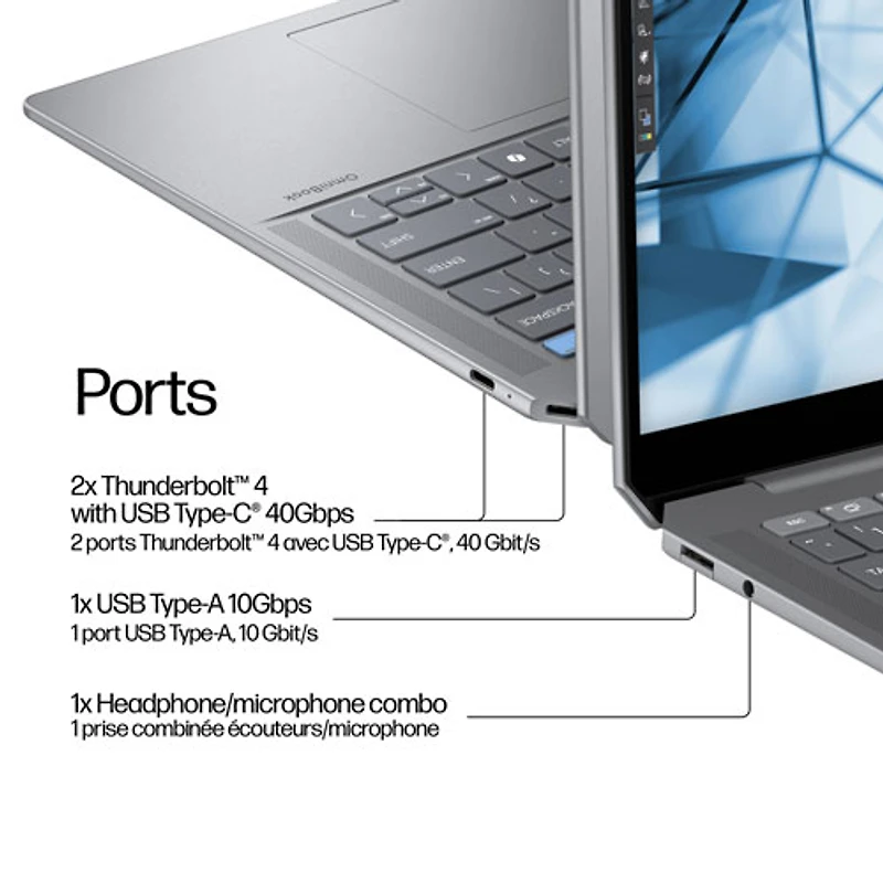 HP OmniBook Ultra 14" Touchscreen Gen AI PC Laptop - Meteor silver (AMD Ryzen AI 9 365/16GB RAM/1TB SSD/Win11)