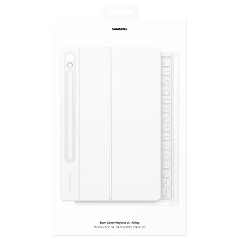 Étui-clavier de Samsung pour Galaxy Tab S10 FE/S10 Lite/S9/S9 FE - Blanc