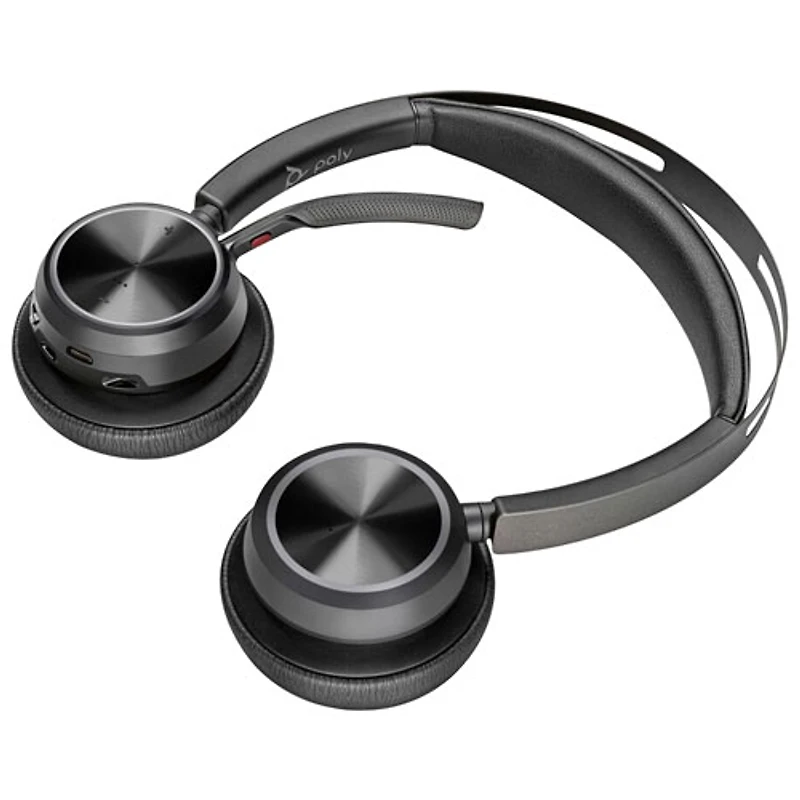 HP Poly Poly Voyager Focus 2 On-Ear Noise Cancelling Bluetooth Headset - Black