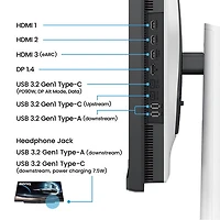 Moniteur ACL IPS UHD 4K gris à gris 1 ms 144 Hz 38 po de BenQ (EX381U) - Noir/Blanc