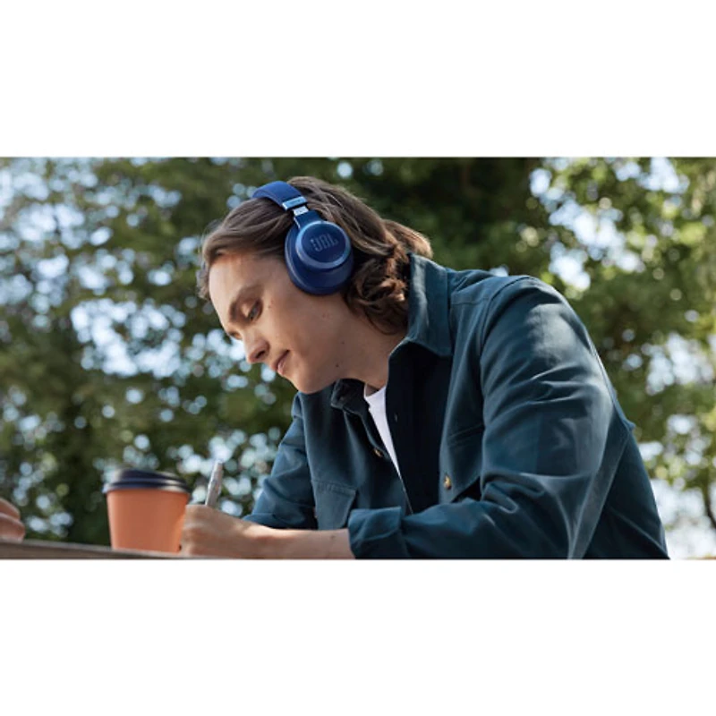 JBL Live 770NC Over-Ear Noise Cancelling Bluetooth Headphones - Blue
