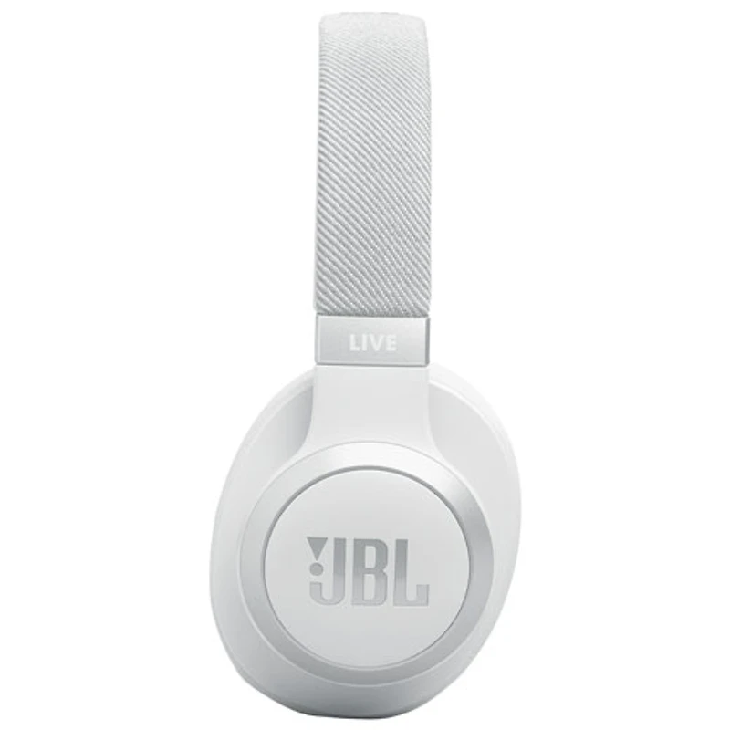 Casque d'écoute Bluetooth à suppression du bruit Live 770NC de JBL - Blanc