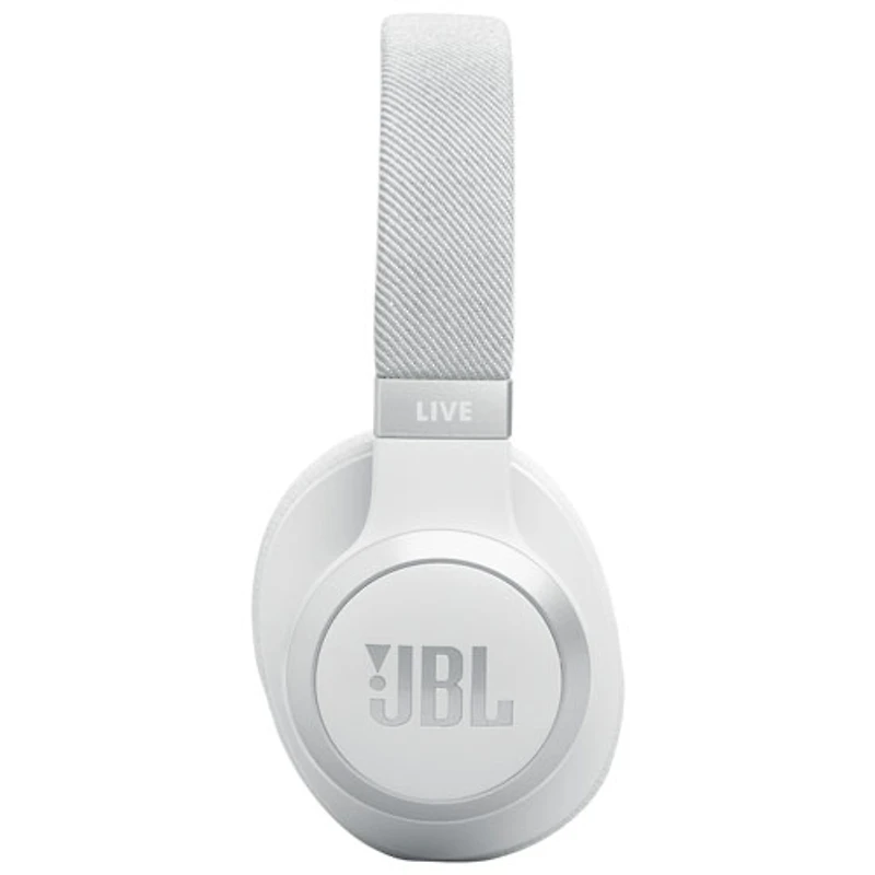 Casque d'écoute Bluetooth à suppression du bruit Live 770NC de JBL - Blanc