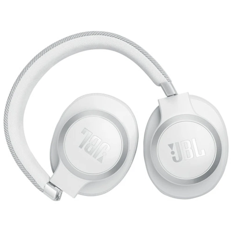 Casque d'écoute Bluetooth à suppression du bruit Live 770NC de JBL - Blanc