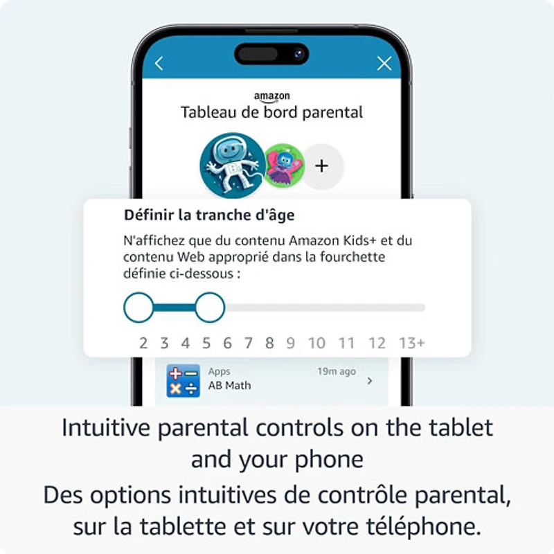 Tablette 8 po 32 Go FireOS Fire HD 8 Kids Pro (2024) d'Amazon avec étui mince à l'épreuve des enfants - Marvel Avengers