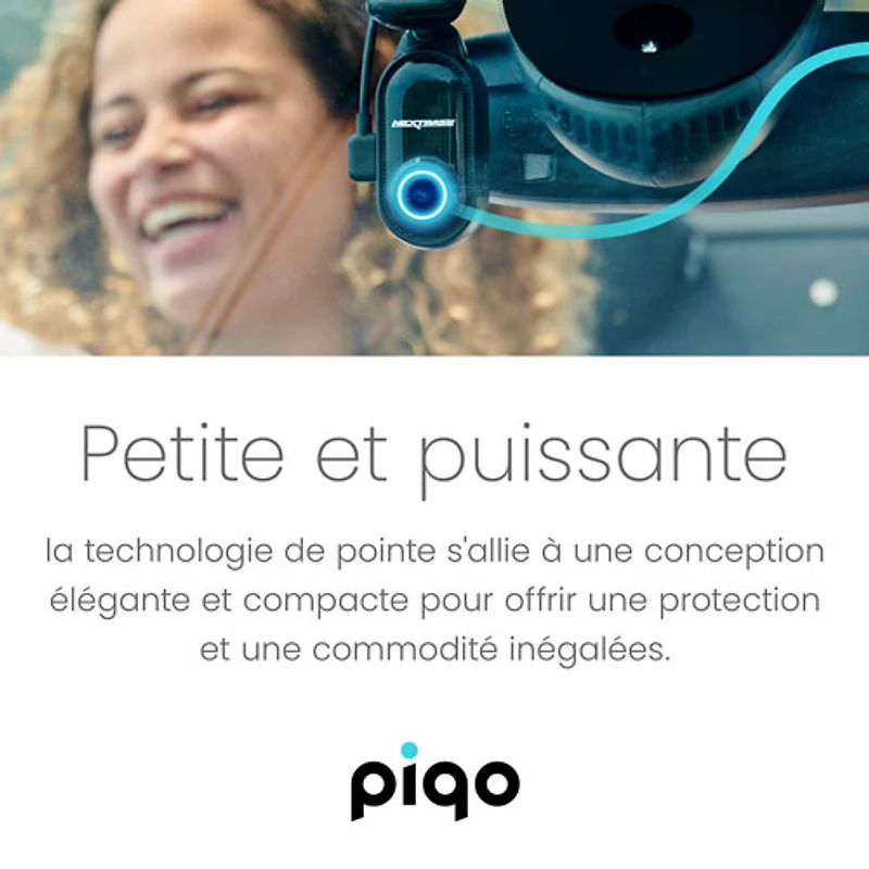 Caméra de tableau de bord 1440p 2K Piqo de Nextbase avec Wi-Fi et GPS