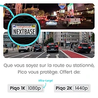 Caméra de tableau de bord 1440p 2K Piqo de Nextbase avec Wi-Fi et GPS
