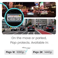 Nextbase Piqo 1K 1080p Dash Cam with Wi-Fi & GPS