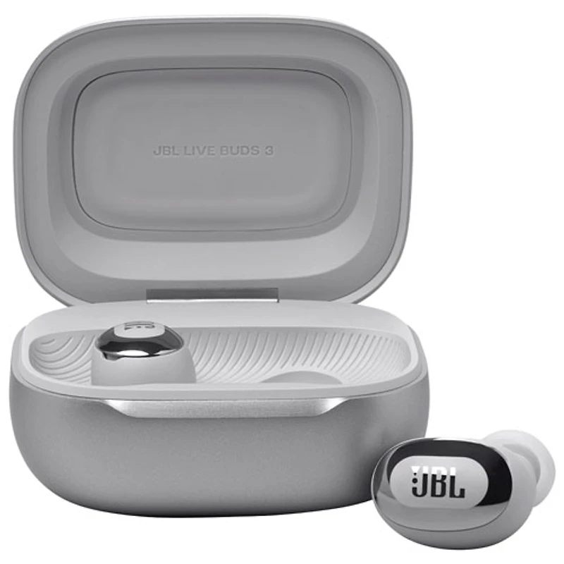 JBL Live Buds 3 In-Ear Noise Cancelling True Wireless Earbuds - Silver