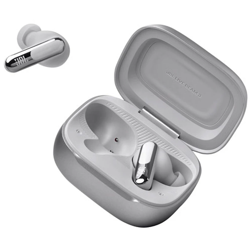 JBL In-Ear Live Beam 3 Noise Cancelling True Wireless Earbuds - Silver