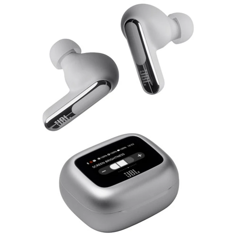 JBL In-Ear Live Beam 3 Noise Cancelling True Wireless Earbuds - Silver