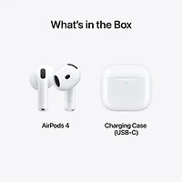 Écouteurs boutons 100 % sans fil AirPods 4 d'Apple avec étui de chargement USB-C