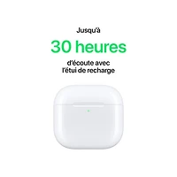 Écouteurs boutons 100 % sans fil AirPods 4 d'Apple avec étui de chargement USB-C