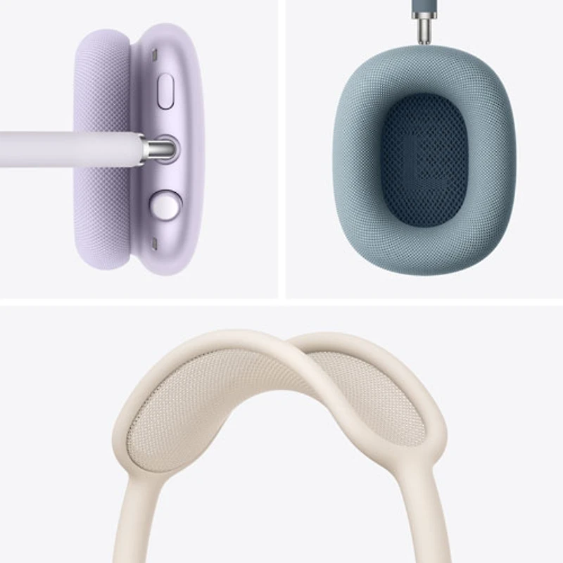 Casque d'écoute Bluetooth à suppression du bruit AirPods Max (USB-C) d'Apple - Bleu